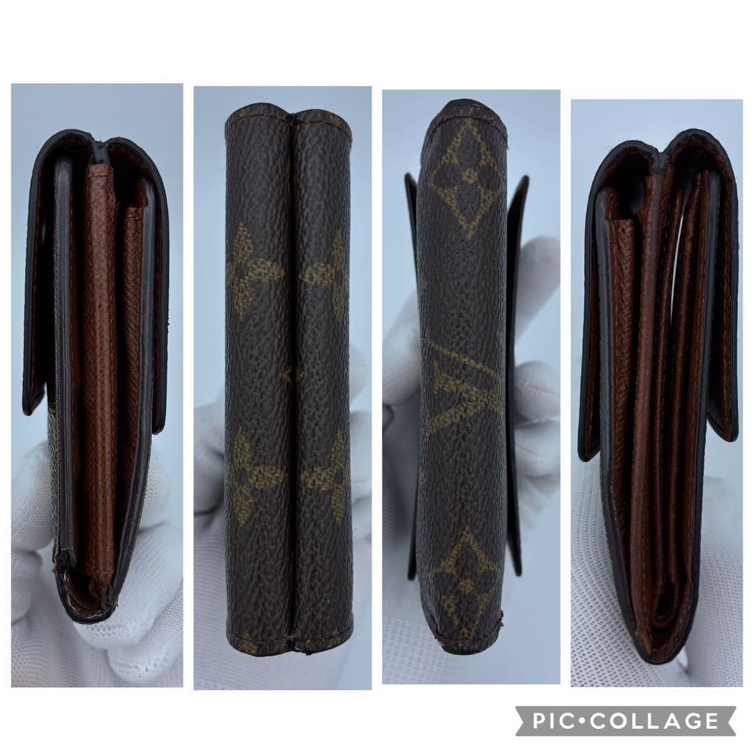 ルイヴィトン モノグラム ポルトモネ ビエ カルトクレディ　Wホック財布