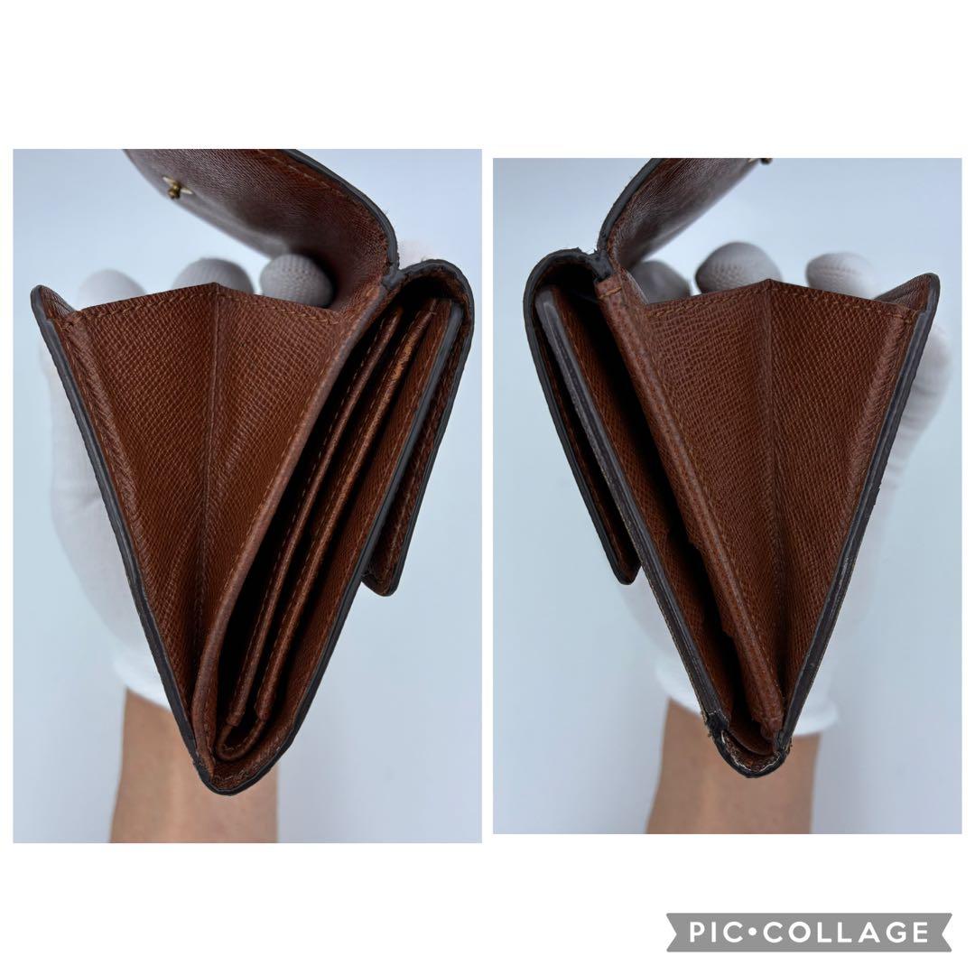 ルイヴィトン モノグラム ポルトモネ ビエ カルトクレディ　Wホック財布