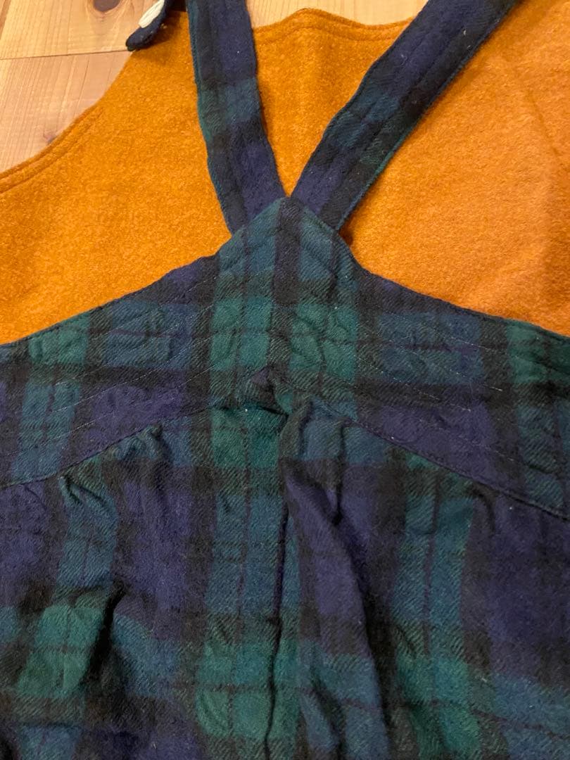 快晴堂タータンフォーエバーサロペットスカート　※お直しあり