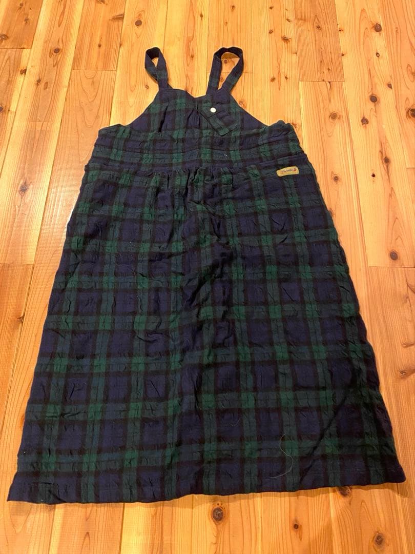 快晴堂タータンフォーエバーサロペットスカート　※お直しあり