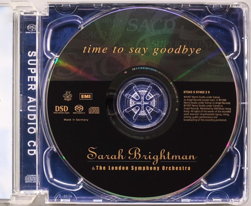 (Hybrid SACD) サラ・ブライトマン 『Time To Say～』