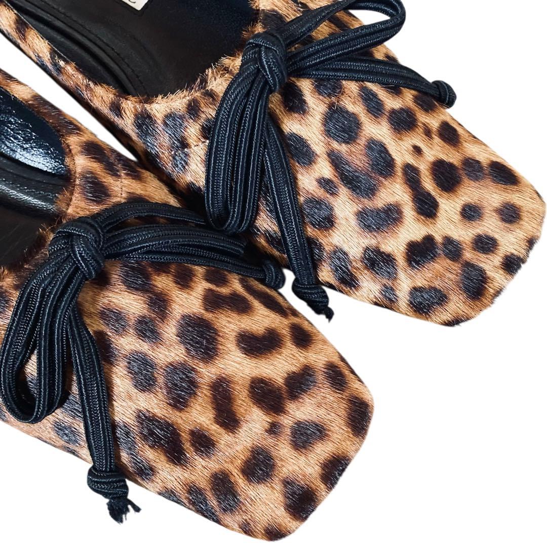 【GK Yu-miさま専用】PIPPICHIC ヒョウ柄 フラットシューズ 37