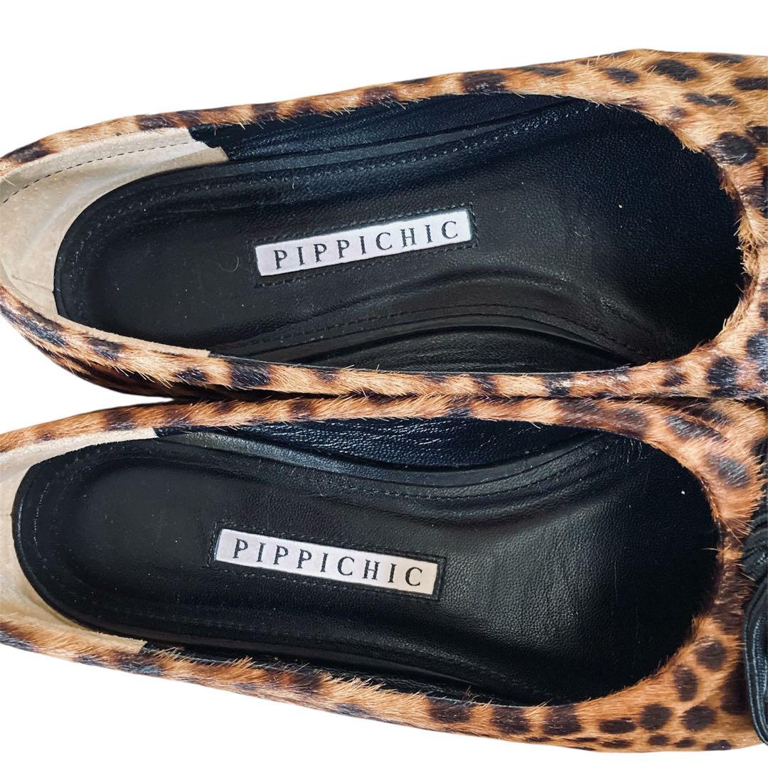 【GK Yu-miさま専用】PIPPICHIC ヒョウ柄 フラットシューズ 37