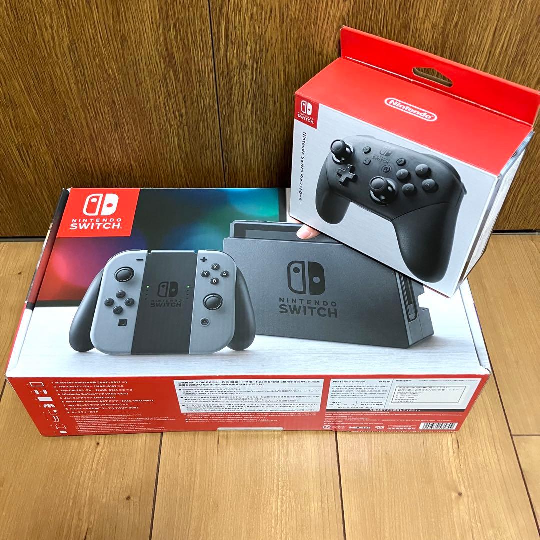 任天堂Switch本体グレー/Switch Rroコントローラーセット