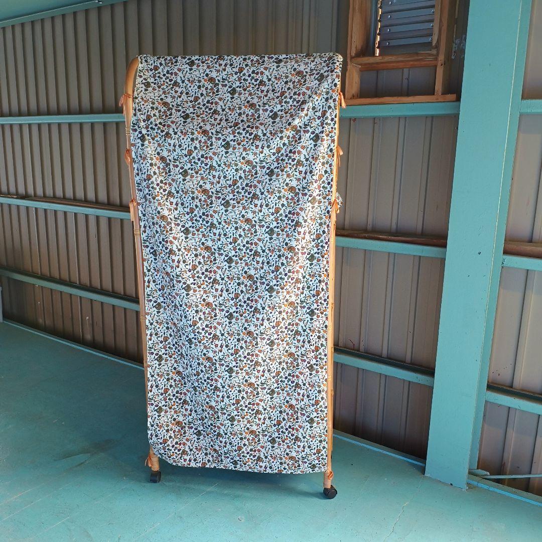 ※リメイク工房便※　ラタン　ハンガーラック 籐家具 アンティーク レトロ