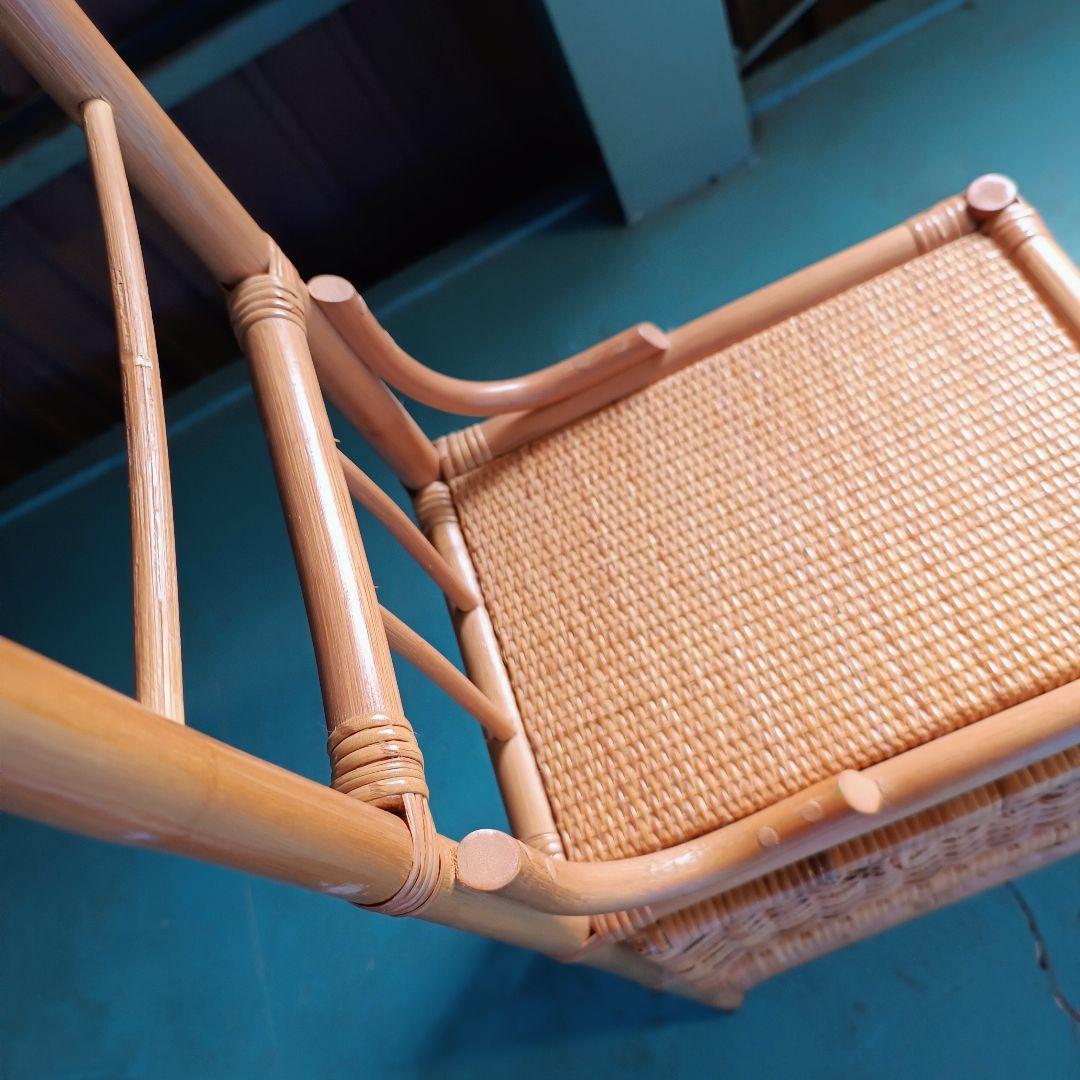 ※リメイク工房便※　ラタン　ハンガーラック 籐家具 アンティーク レトロ