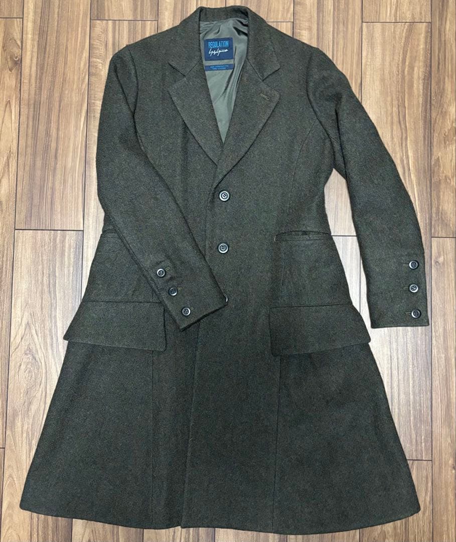 Yohji Yamamoto ヨウジヤマモト ウール ロング チェスター コート