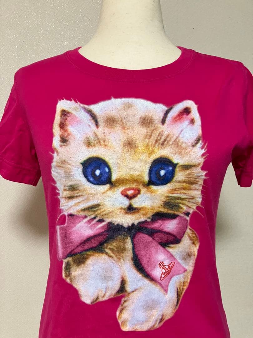 美品⭐︎Vivienne Westwood 猫イラスト半袖Tシャツ ヴィヴィアン