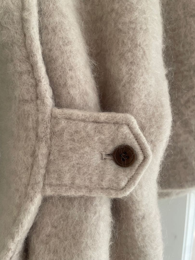 CASA FLINE ベージュ ダブルブレストコート