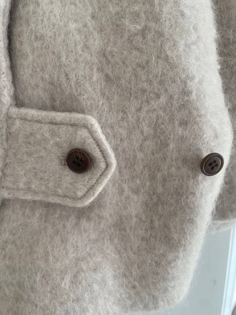 CASA FLINE ベージュ ダブルブレストコート