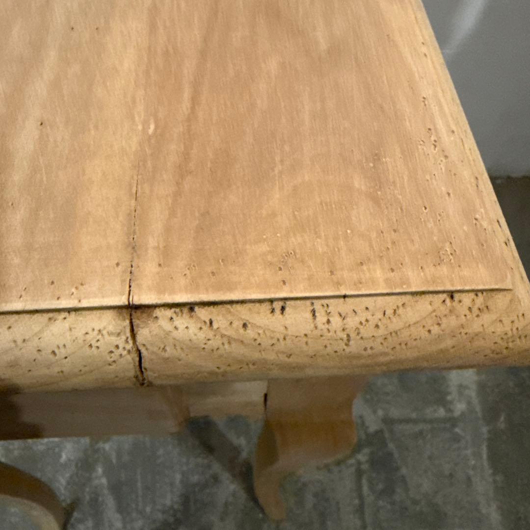 年末年始saleヴィンテージ　木製サイドテーブル　引き出し付き　剥離