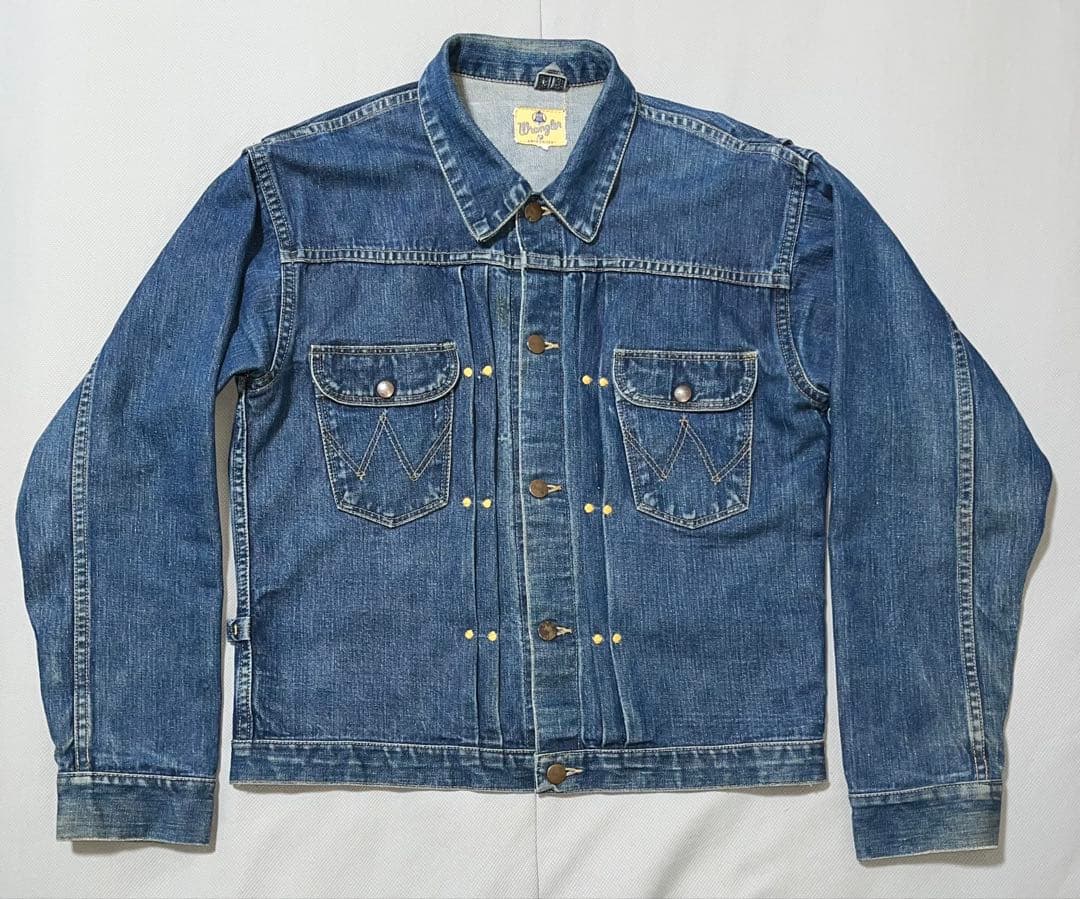 50s Wrangler 希少 111mj 縦ベル size42デニムジャケット