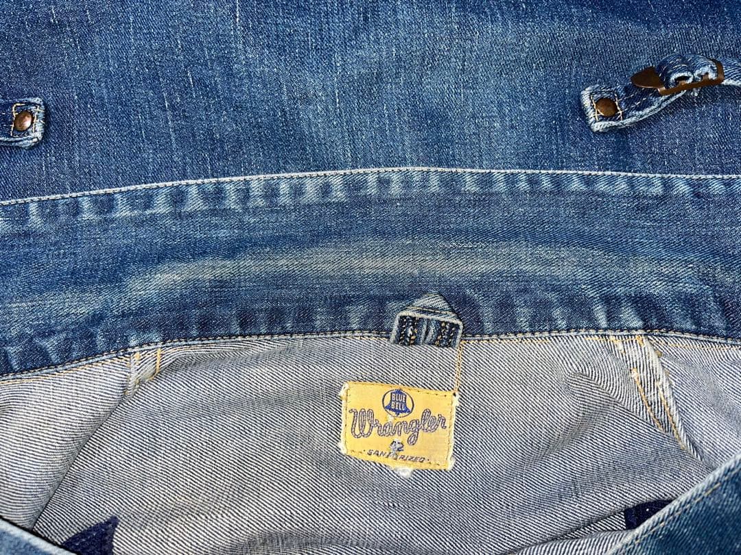 50s Wrangler 希少 111mj 縦ベル size42デニムジャケット
