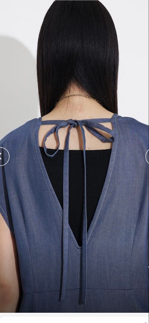 qualite ソフトデニムオールインワン