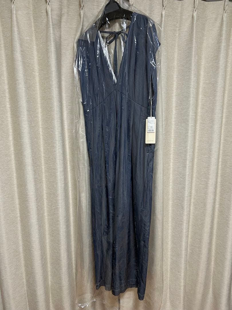 qualite ソフトデニムオールインワン