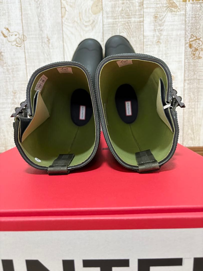 専用 25.5〜26㎝☆新品HUNTERレインブーツUK7 ハンターバルモバル