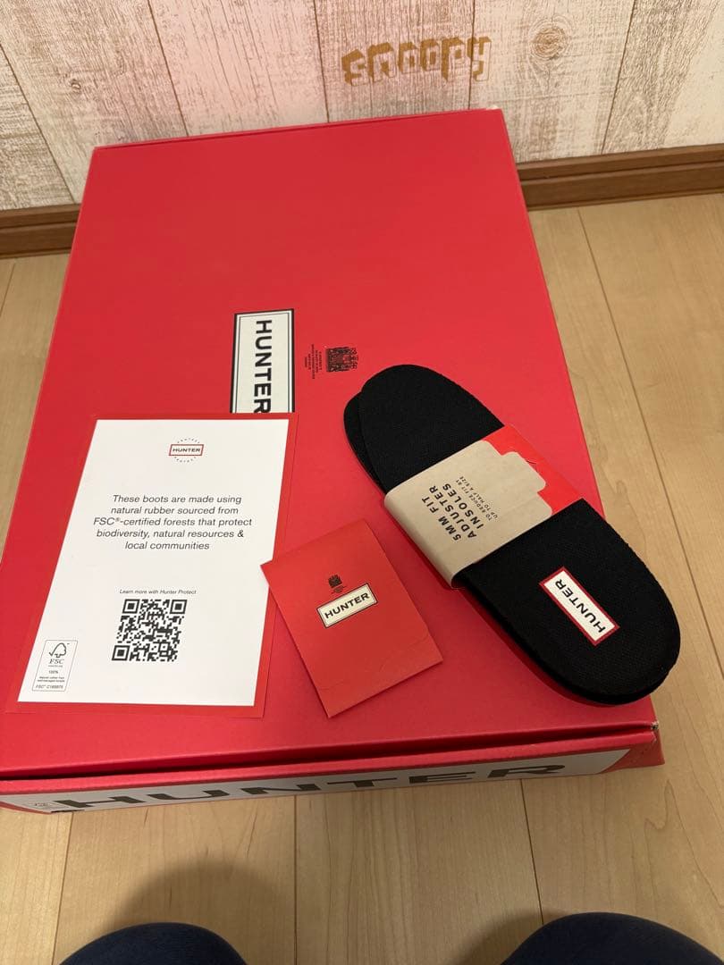 専用 25.5〜26㎝☆新品HUNTERレインブーツUK7 ハンターバルモバル