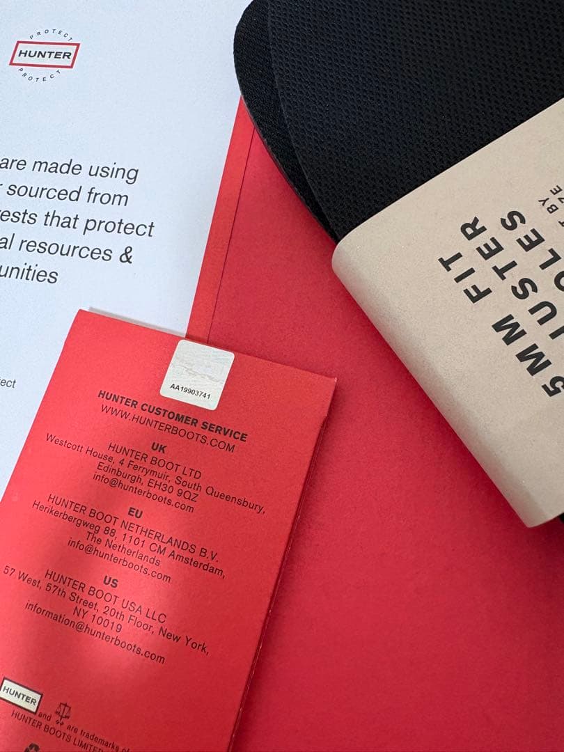 専用 25.5〜26㎝☆新品HUNTERレインブーツUK7 ハンターバルモバル