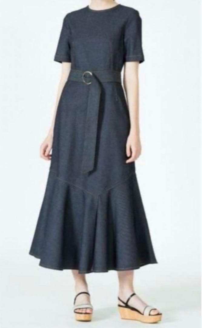 値下げ　allureville マーメイドデニムワンピース