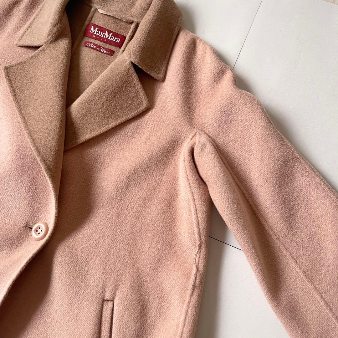 極美品✨マックスマーラ ロングコート クチートアマーノ アンゴラ 着丈111cm