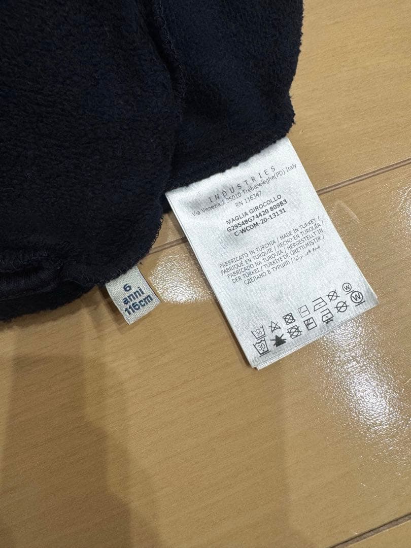 モンクレール⭐︎裏起毛ロゴ刺繍スウェットトップス6anni