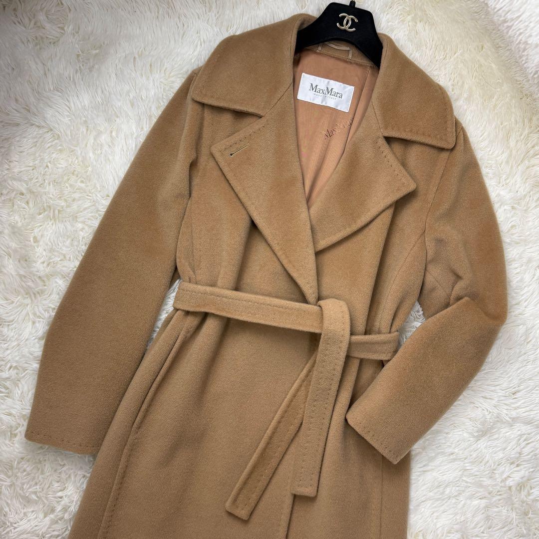 美品♡最高級♡カシミヤ♡マックスマーラ キャメル ロングコート マニュエラ