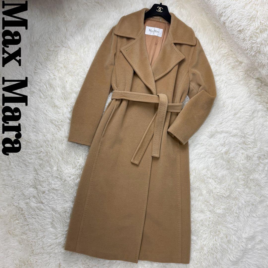 美品♡最高級♡カシミヤ♡マックスマーラ キャメル ロングコート マニュエラ