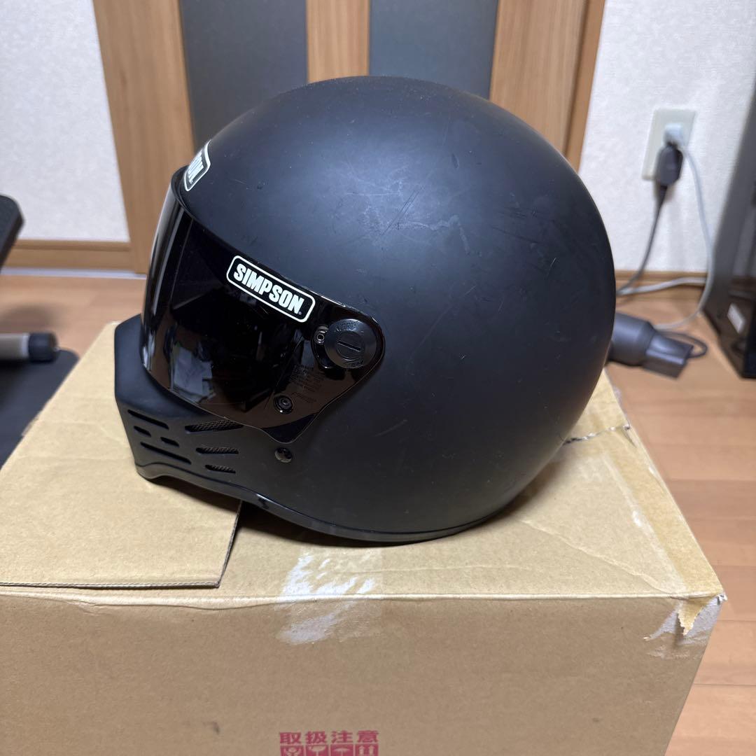 SIMSON マットブラック 62センチXL M30 クリアシールド2枚付き