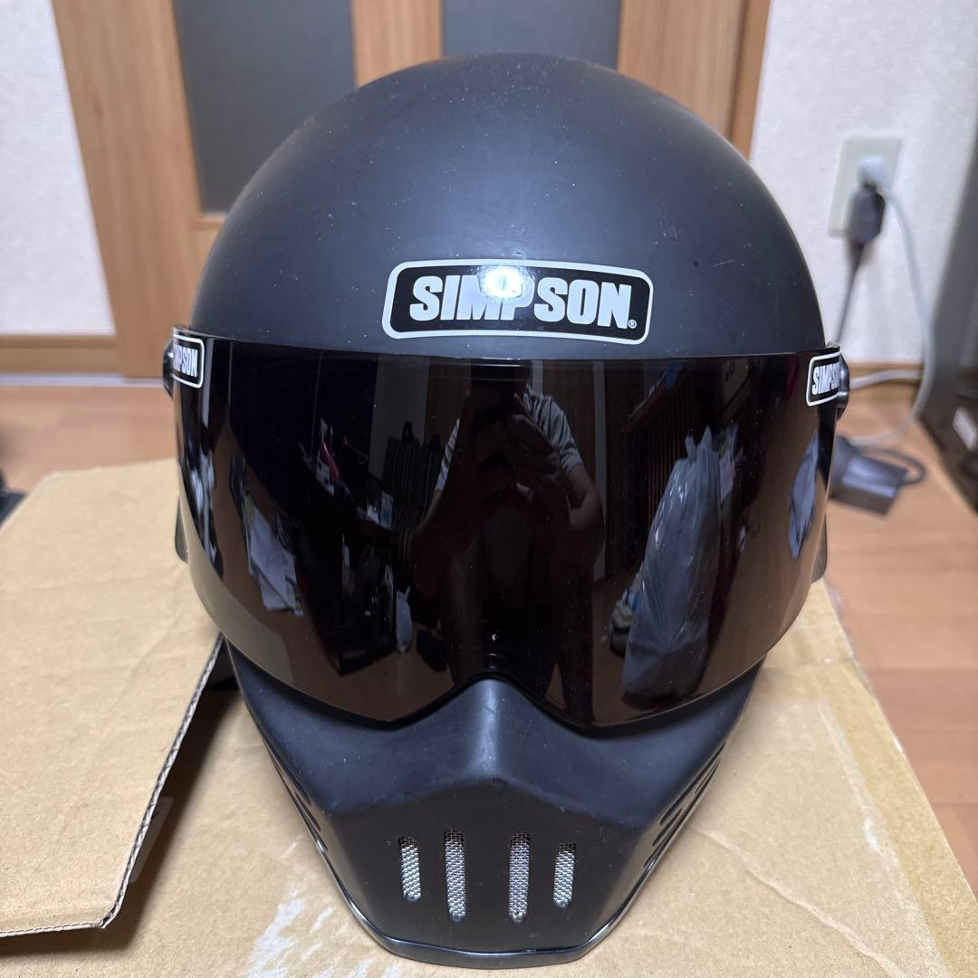 SIMSON マットブラック 62センチXL M30 クリアシールド2枚付き
