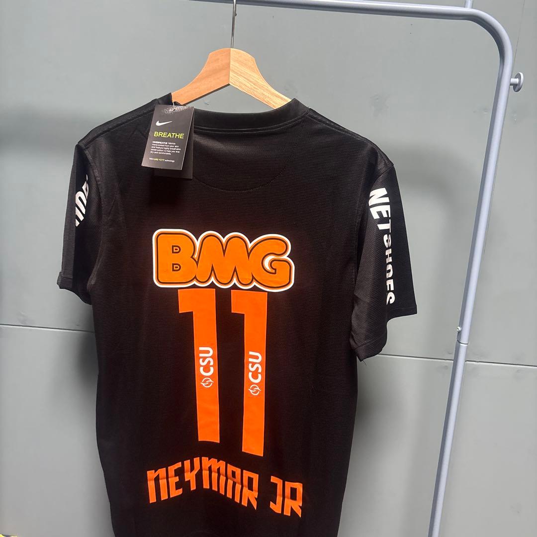 サントスネイマールユニフォーム サッカーゲームシャツ 黒 11番