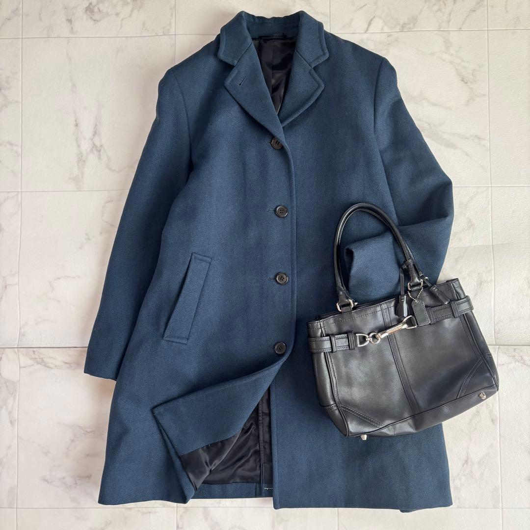 美品 ポールスミス ウーマン シングル チェスターコート ロングコート 2