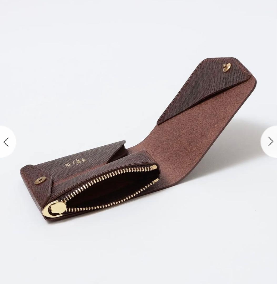 【ほぼ新品】SHIPS別注：MOKU ミニ財布 SAKU ver3ブラック