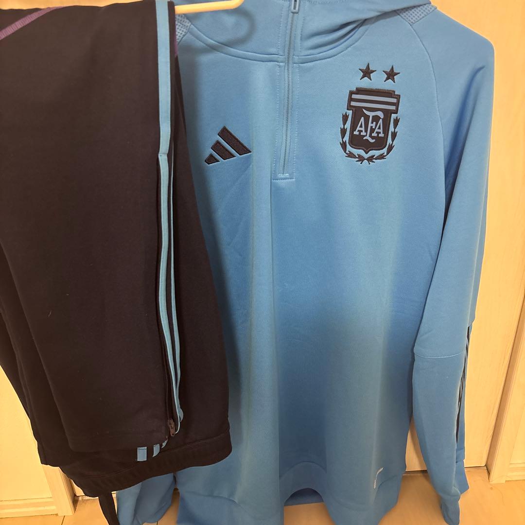 adidas アルゼンチン代表 ジャージ Lサイズ 水色 2022年 上下セット