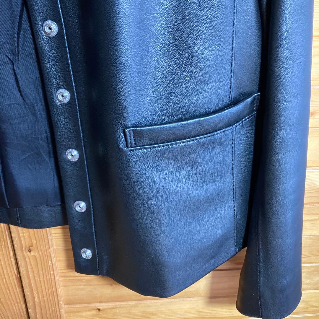 美品 23区 ブラック ノーカラージャケット 36