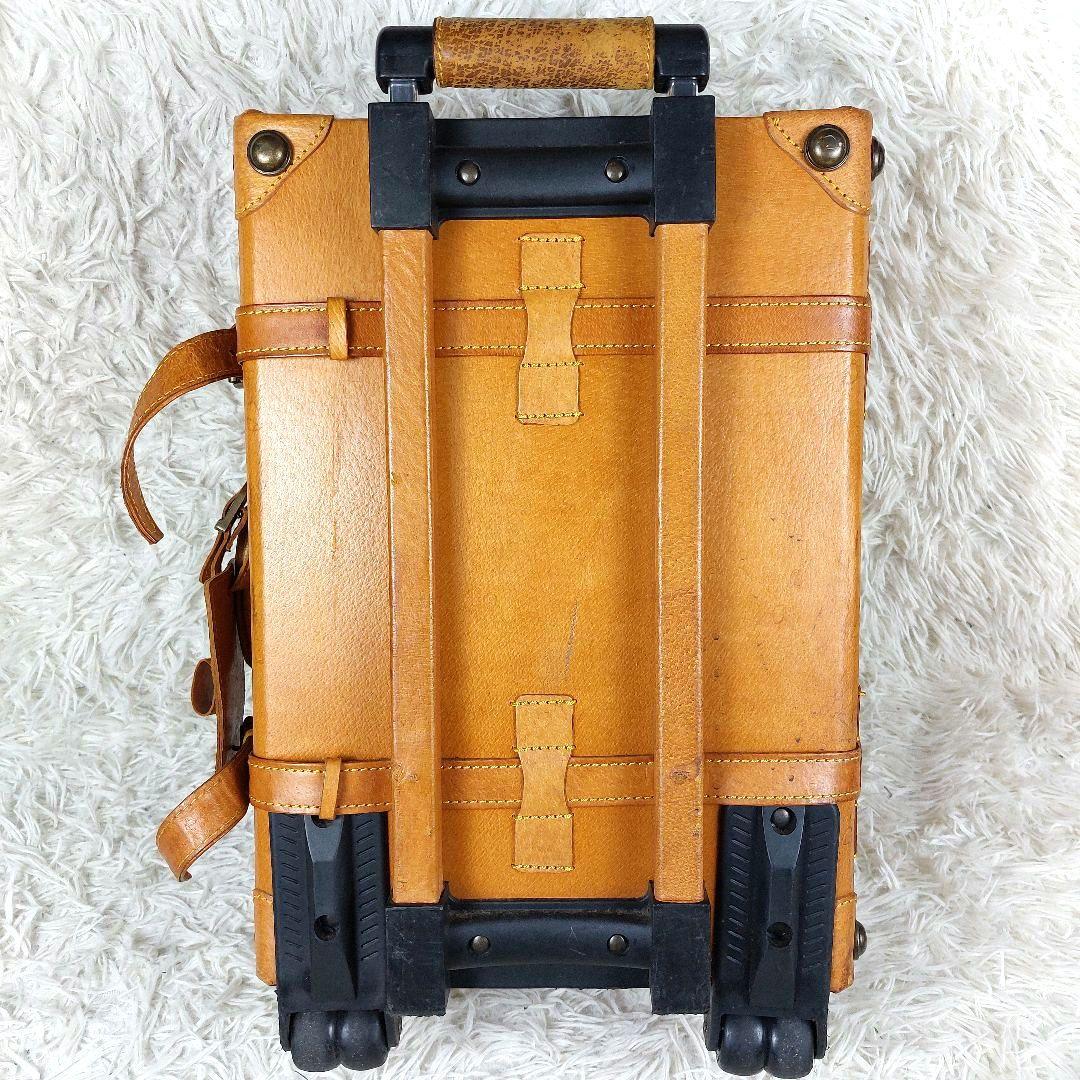 ユーラシアトランク 本革レザー シフレキャリーバッグ 旅行スーツケース キャメル