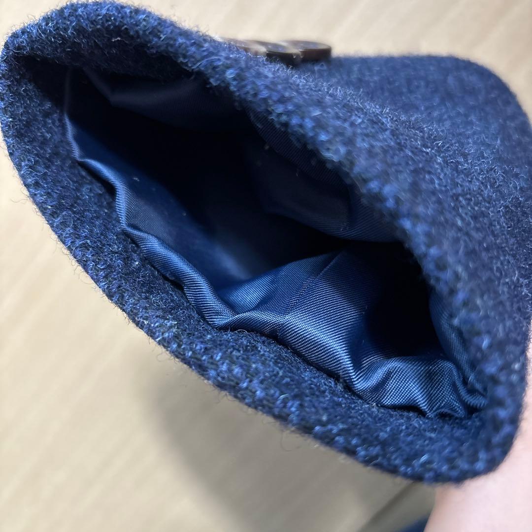 COMME CA MEN ネイビー チェスターコート Sサイズ　ウール