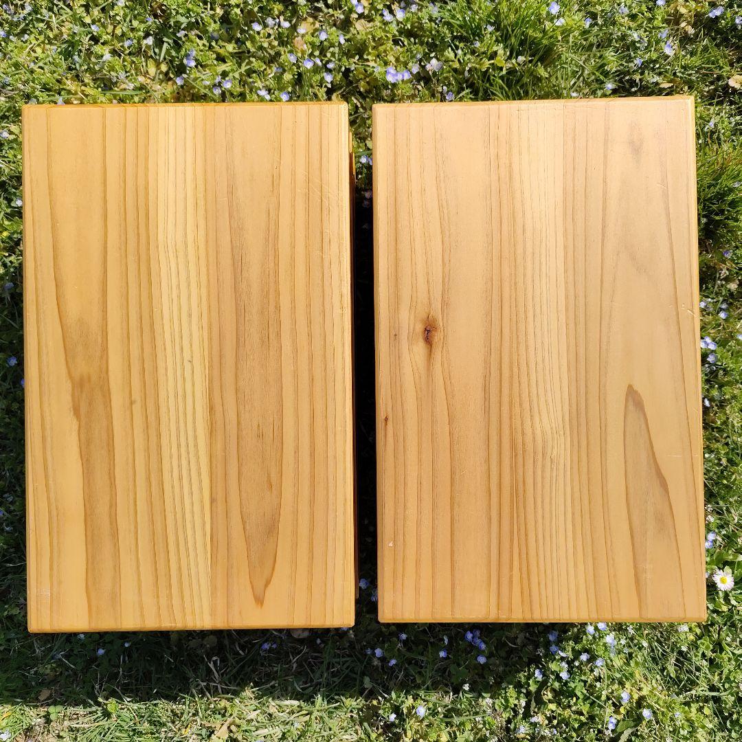 餅箱 ばんじゅう 木箱 3段×2個セット 古道具 昭和レトロ 3箱もろぶた