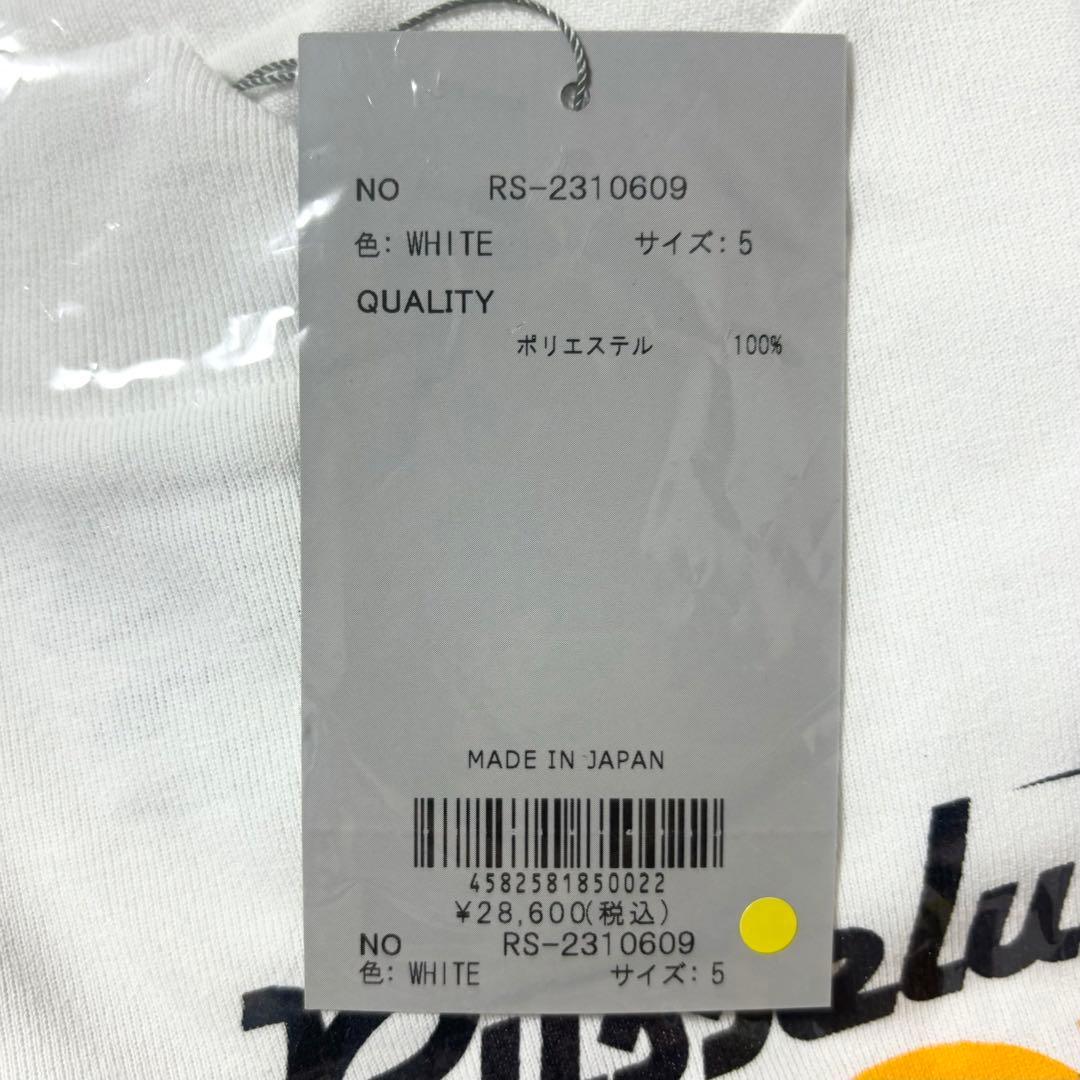 ラッセルノ ゴルフ グラフィック プリント S/S モックネック ホワイト L