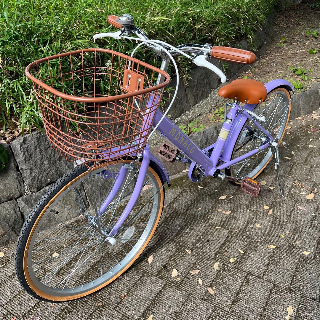 モナコ 幼児用自転車 シングルギア 紫　22インチ