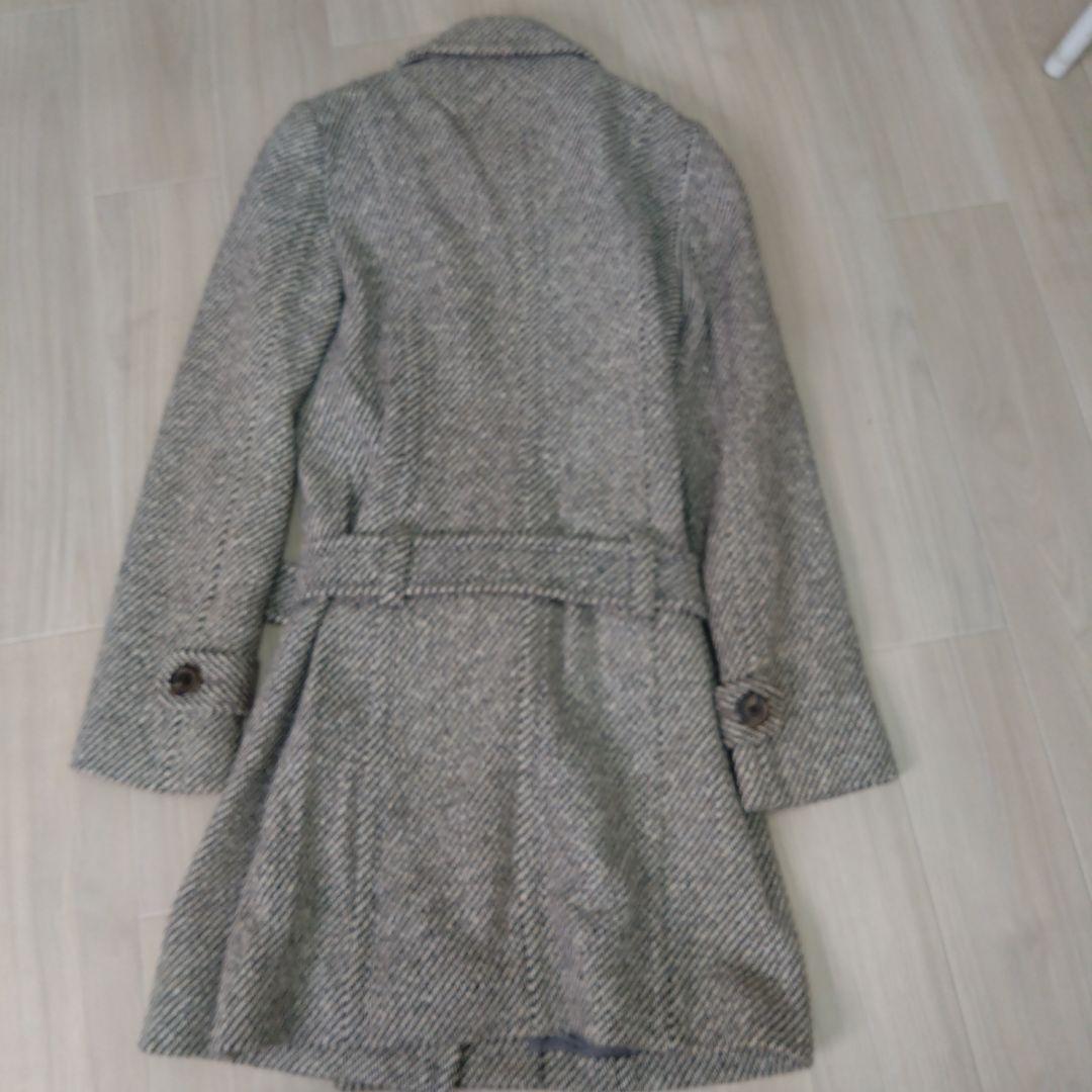 美品　バーバリーブルーレーベル　アンゴラ混　ツイードコート　Sサイズ　レディース