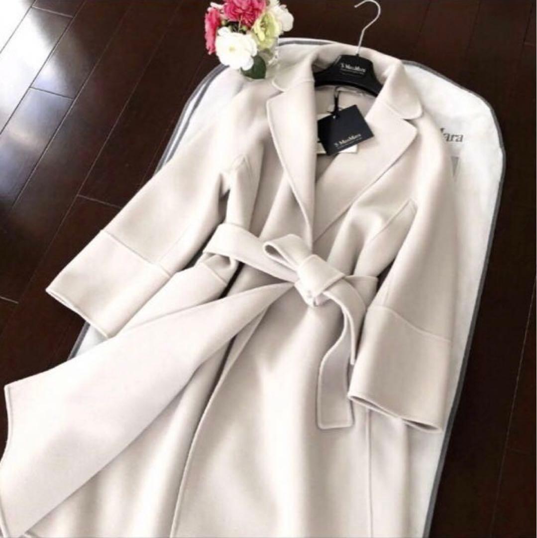 新品タグ付【'S MAXMARA】38クチートアマーノ　エクリュ