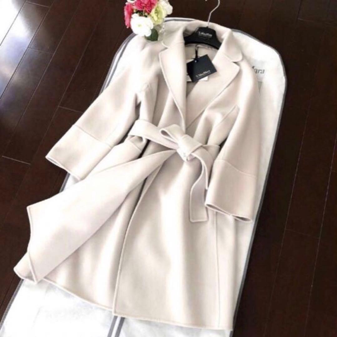 新品タグ付【'S MAXMARA】38クチートアマーノ　エクリュ