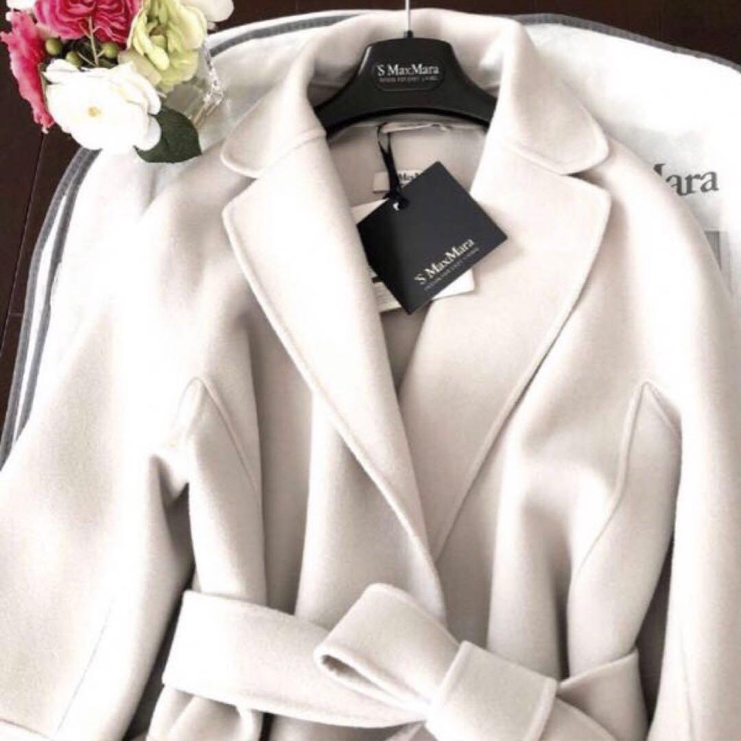 新品タグ付【'S MAXMARA】38クチートアマーノ　エクリュ