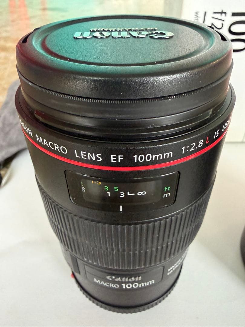【美品】CANON/キャノン EF100mm F2.8L マクロ IS USM