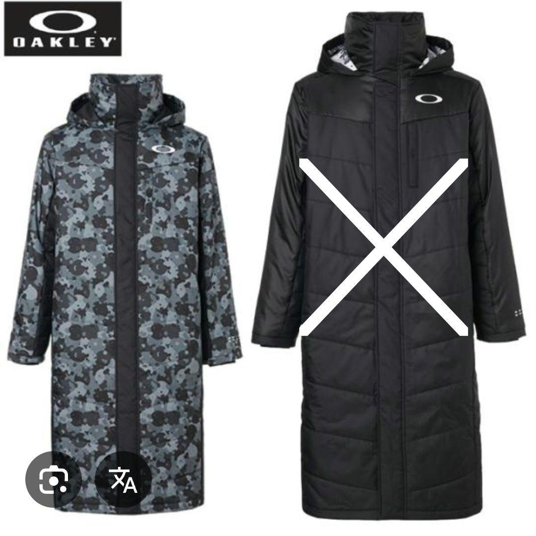 新品⭐OAKLEYオークリー⭐カモフラ　迷彩　裏起毛　中綿　ベンチコート　L