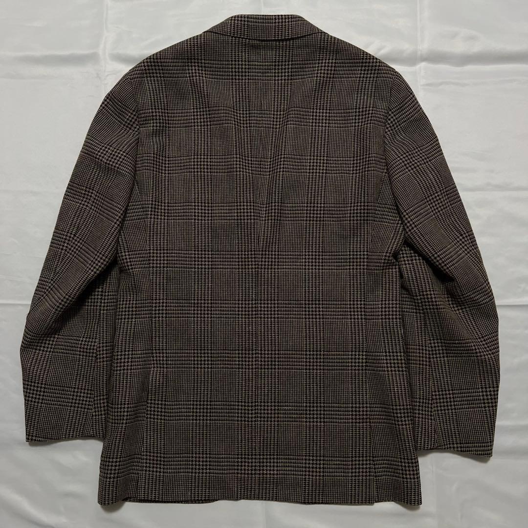 極美品✨️BEAMS F ビームスエフ ジャケット シルク混 ブラウン チェック