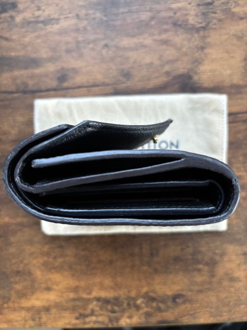 ルイヴィトン　モノグラム　ポルトフォイユドゥブルVコンパクトブラック