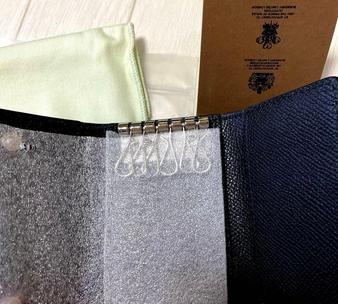 バーバリー BURBERRY キーケース　男女両用　金具シルバー