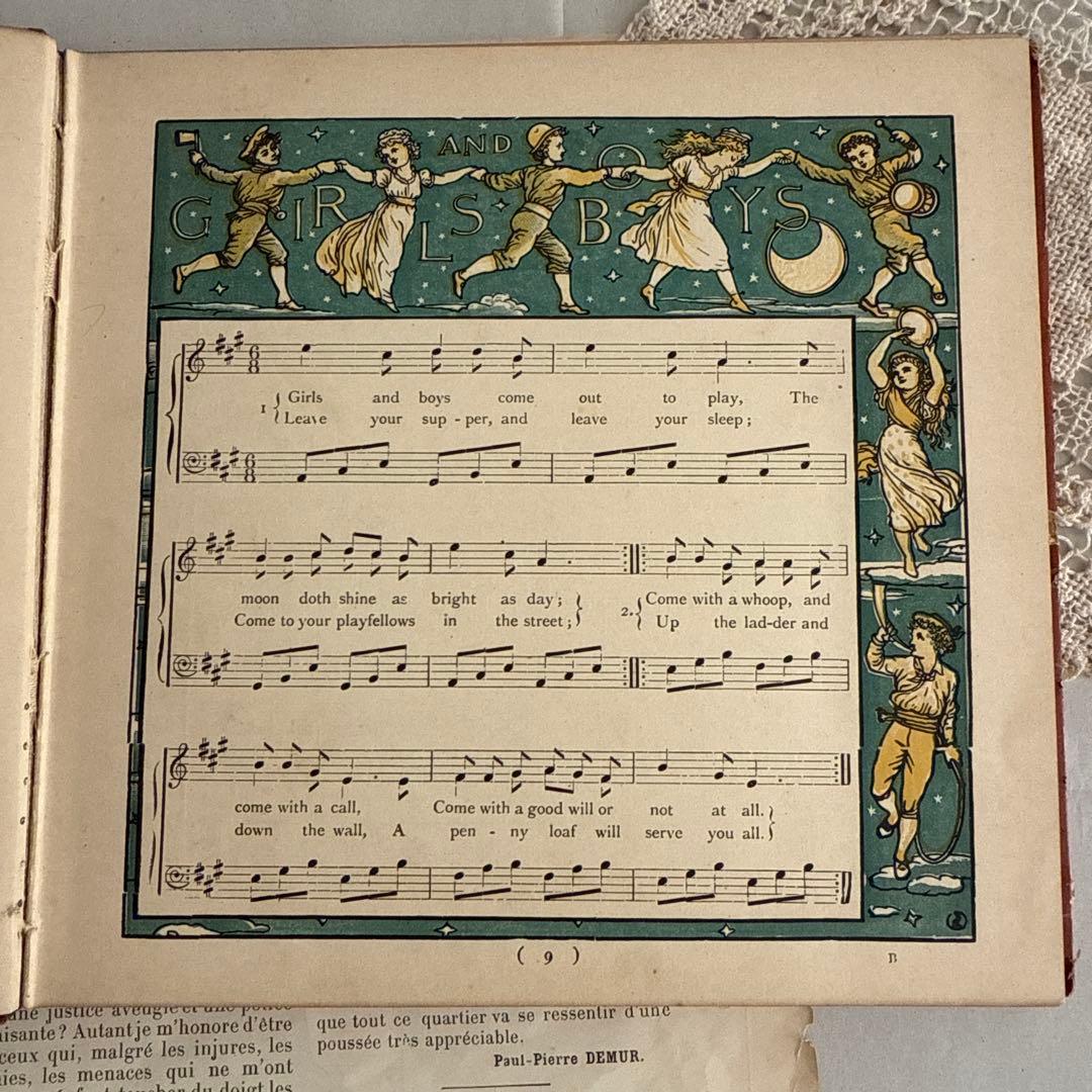 稀少アンティーク美しい挿絵のイギリス絵本　洋書　古書ジャンクジャーナル児童書