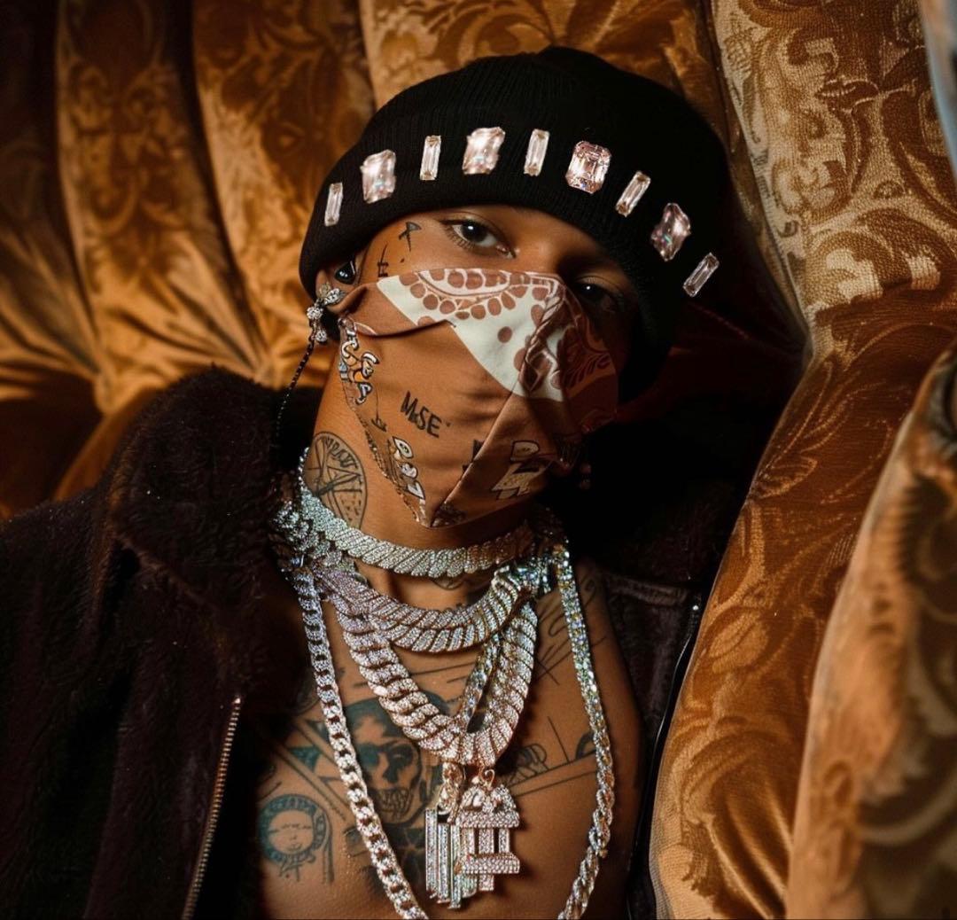 sickomonster /ラインストーン /ブラック /ビーニー